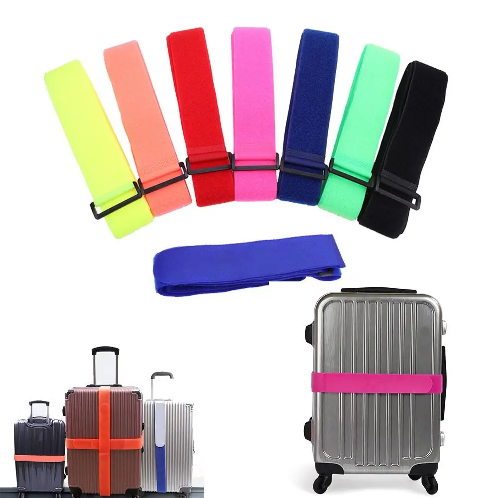 Adjustable Luggage Safe Straps Tying Rope Elastic Band Anti-lost Baggage Suitcase Protective Packing Fixed Belt Travel Accessory