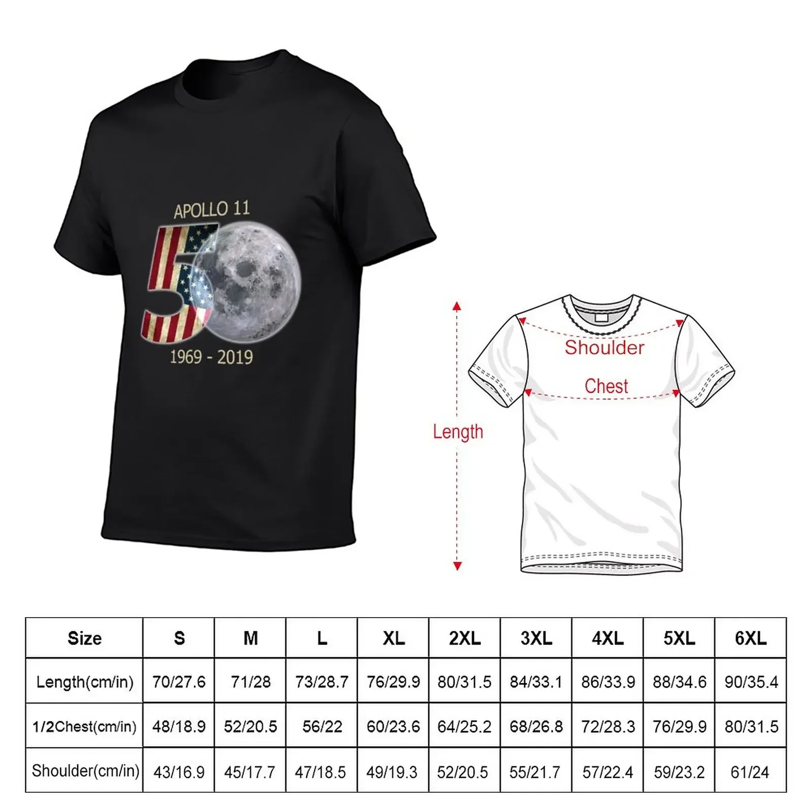 Apollo 11 50th Anniversary T-Shirt summer top for a boy t shirts for men