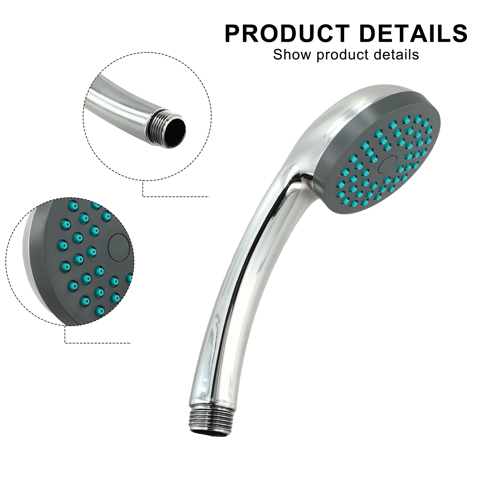 

Shower Sprinkler Head Shower Head ABS Engineering Plastics Handheld Showerhead Plating Process Home Improvement