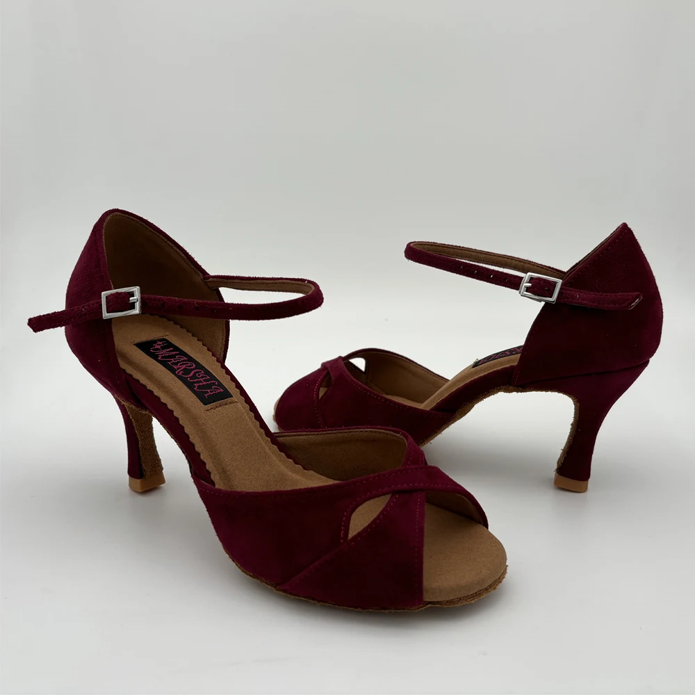 

New Comfortable latin dance shoes for woman ballroom salsa dancing shoes tango shoes 6226BS low heel high heel available
