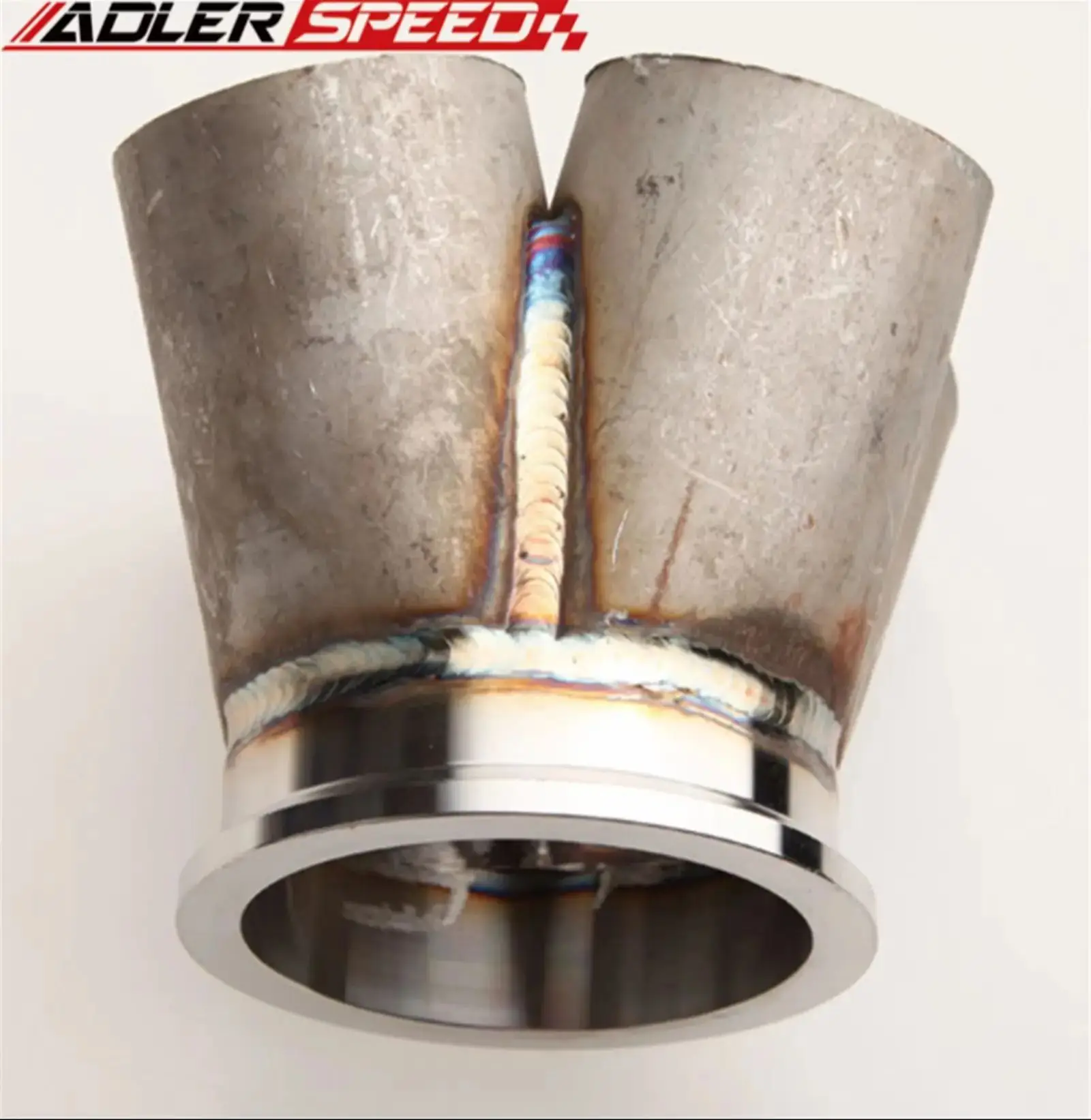 Stainless Steel Inlet Flange: 3'' V band Flange (76mm approx ) 4-1 4 Cylinder Turbo Manifold Merge Collector Height:120mm(4 3/4)