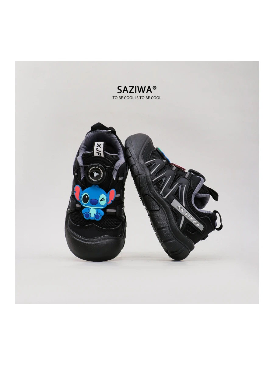 

Kids'Sandals Shoes Pikachu PU Leather Outdoor Sport Autumn Shoes For Boy Anti-slip Soft Bottom Yellow Black Shoes Size 23-37