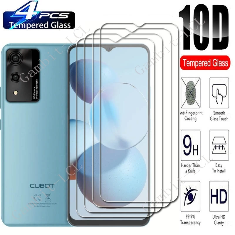 

4 шт., защитное закаленное стекло для Cubot A10 6,56 дюйма, CubotA10 A 10 9H HD
