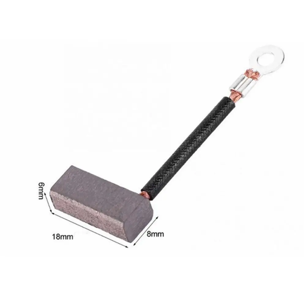 10 قطعة 6 × 8 × 18 مللي متر J460 موتور تيار مباشر الزراعية موتور فرش كربون سلك يؤدي مولد Generic الكهربائية موتور فرشاة استبدال #5