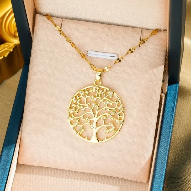

Light luxury Real Gold three-dimensional Elephant necklace, women's collarbone chain