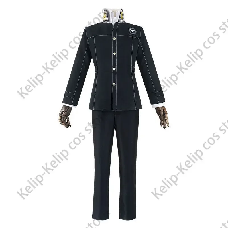 

Anime Persona Yasogami Yu Narukami Cosplay Costume Shin Megami Tensei P4 High School Uniform Coat Adult Man Carnival Suit