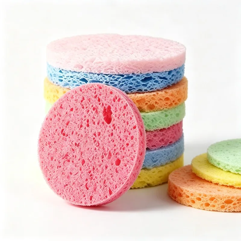 10/20Pcs Round Compressed Sponge, Soft Disposable Foam Sponges for Kitchen Dish Washing Household Cleaning Supplies