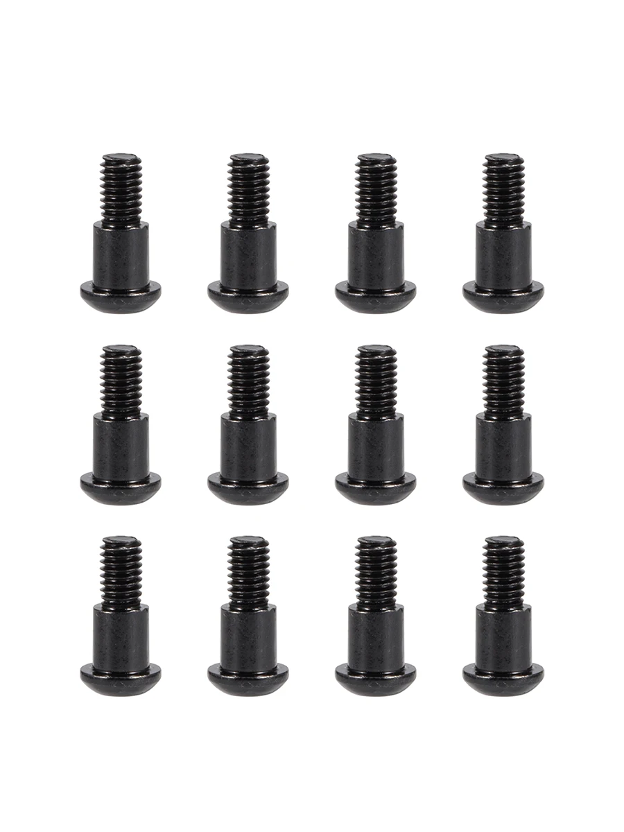 Vis d'épaule Kingpin à incision, noir et argent, pour Vanquish H10 Opitc VS4-10 F9 F10 D44 Axial SCX10 AR44 AR45, axe Capra, 12 pièces