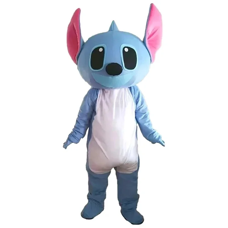High Quality Blue  Lilo & Stitch Mascot Costume Fashion Cartoon Character Disney Animal carnival Clothing