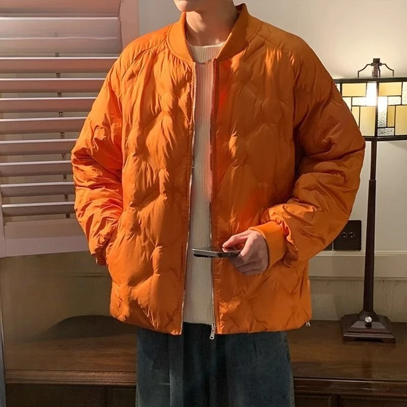 

Мужская стильная легкая клетчатая хлопковая куртка, модное зимнее теплое пальто для совместной работы, верхняя одежда в городском уличном стиле