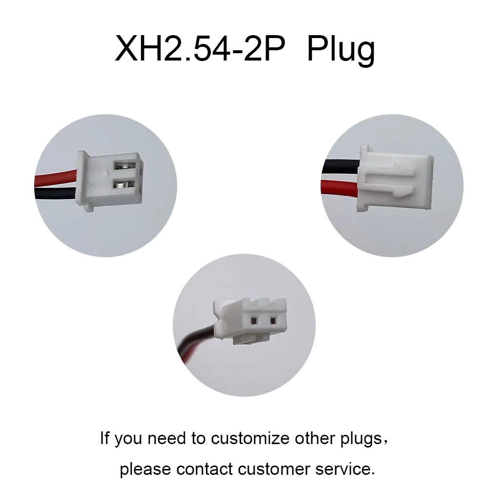 DOUBLEPOW 3000mah 7.4V 18650 Battery Pack Xh2.54-2p Plug Li-lon Rechargeable Lithium Battery + Protection Board PCB Microphone