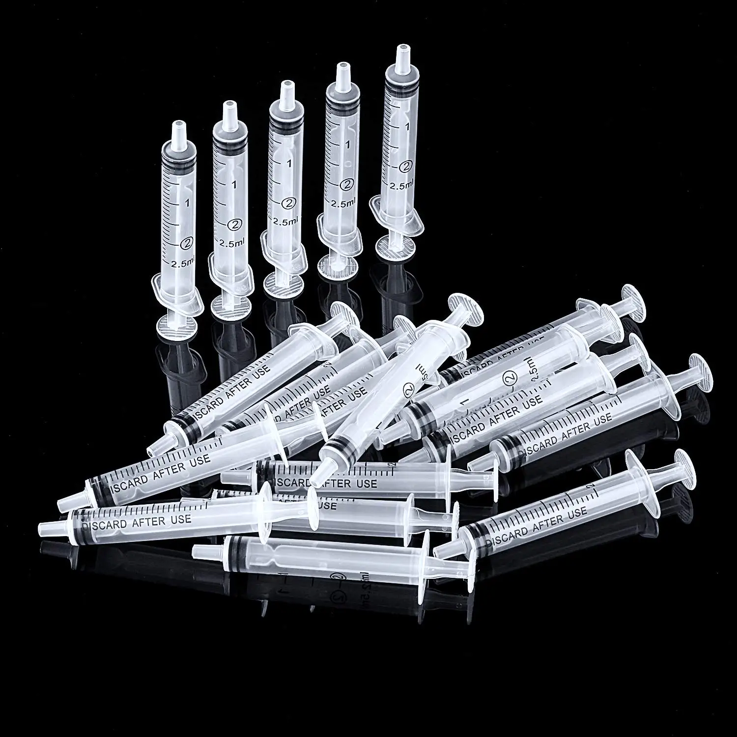 

2.5ml 20 Packs Plastic Syringe with Measurement, Suitable for Measuring, Watering, Refilling