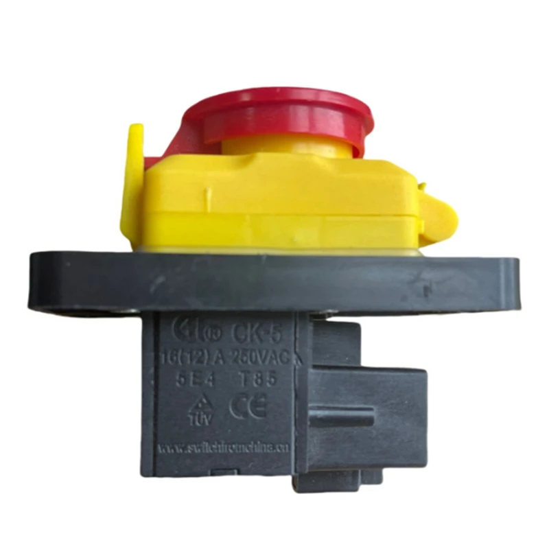 AB15-CK5 AC250V 4-Pin Start Stop No Volt Release مفتاح بـزر دفع مشترك لآلات الخشب والأشغال المعدنية