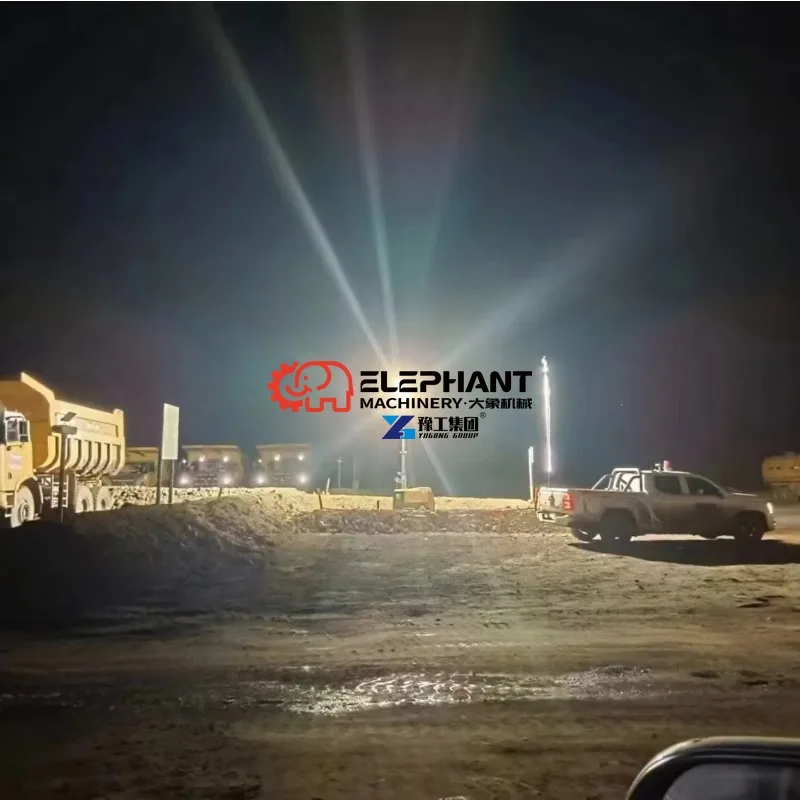 Factory Price 7-9m Manual Electric Hydraulic Mast Lift LED Lighting Tower with Diesel Generator IP65 Rated 400W*4 Power
