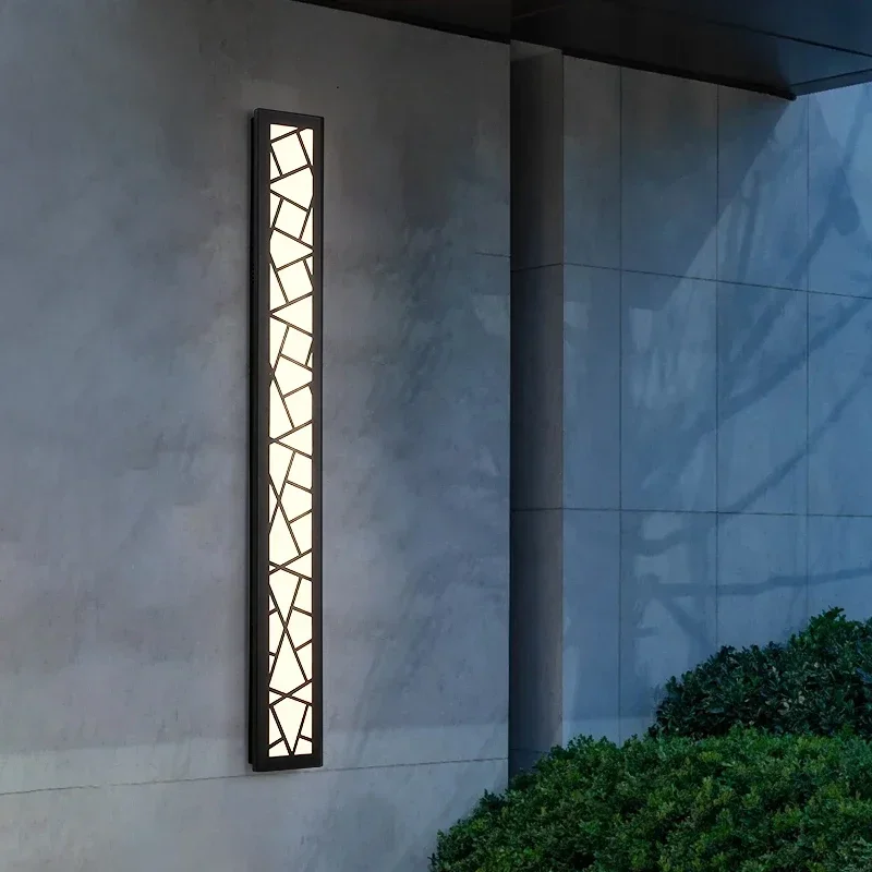 Imagem -04 - Modern Led Outdoor Wall Light Long Wall Light Ip65 Impermeável Villa Porch Jardim Arandelas de Parede Exteriores Arandelas para Jardim