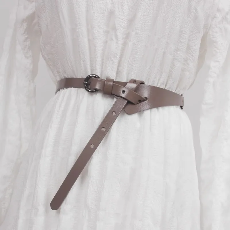 الرجال النساء خمر الأسود بولي Leather الجلود مشد الإناث Cummerbund معطف حزام فستان Decration حزام ضيق J1747