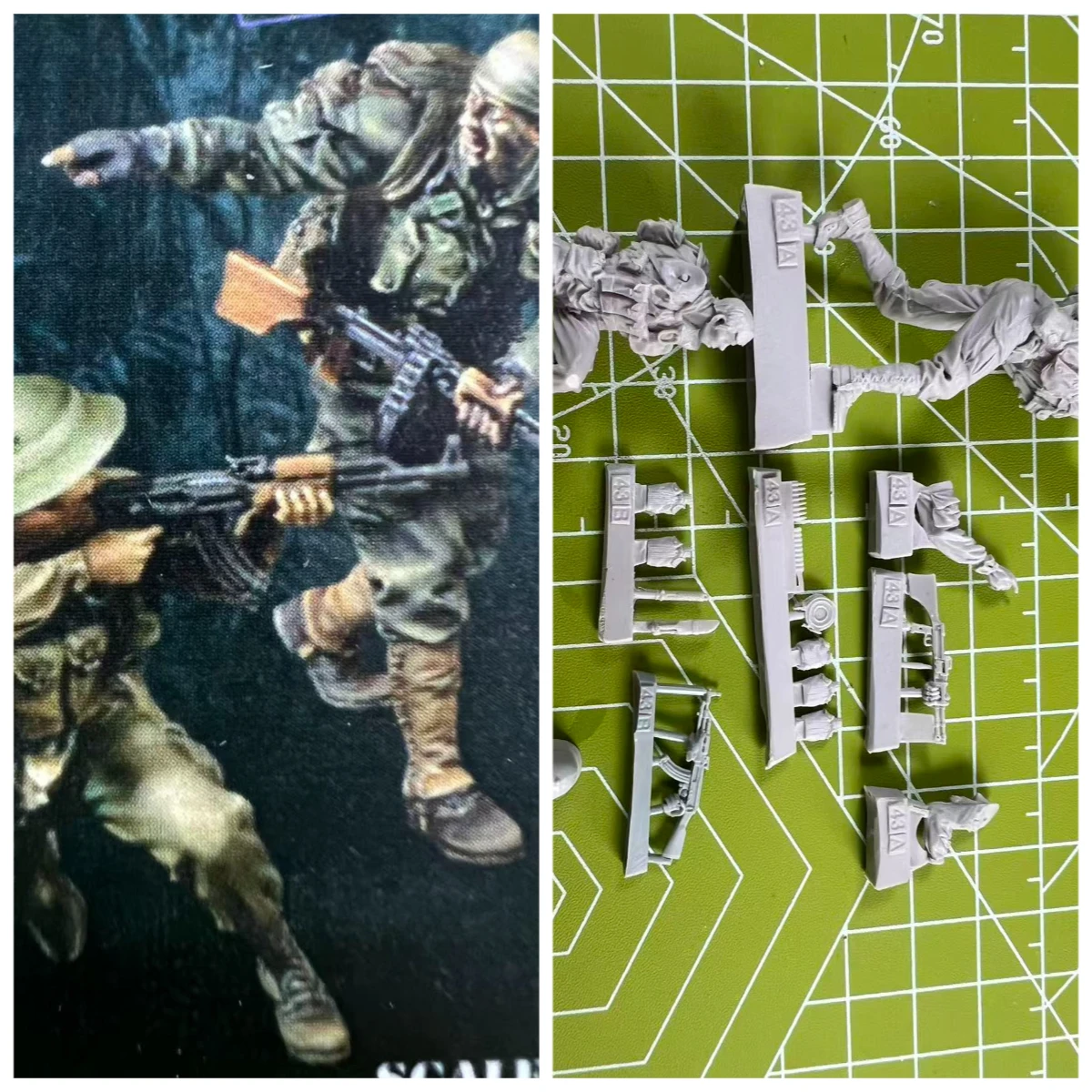 

Top Secret 1/35, литая модель из смолы, модель команды ВМС США, модель сцены для 2 человек, игрушка, неокрашенная
