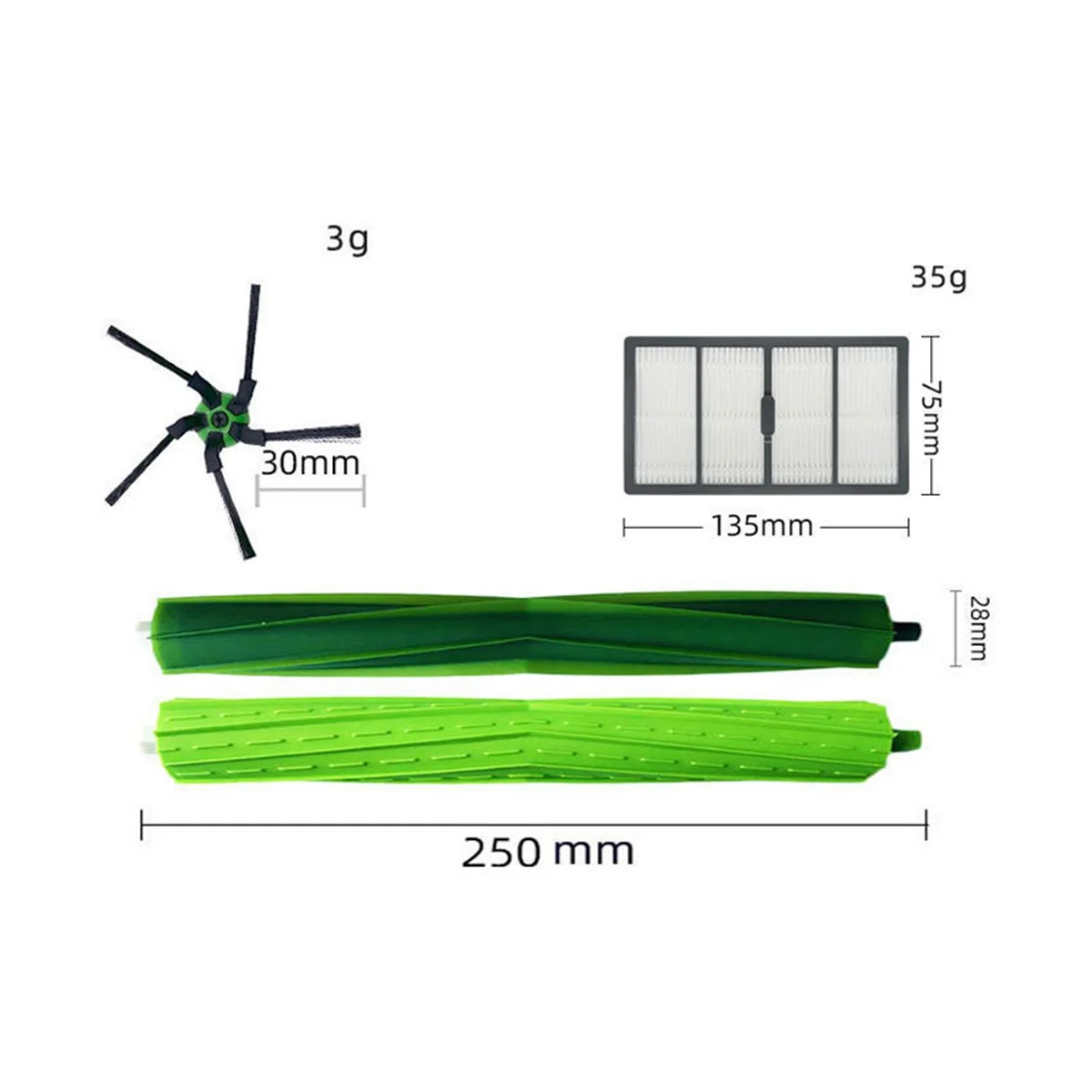 Фильтр боковой щетки основной щетки для серии S9 (9150) S9+ S9 Plus (9550) S