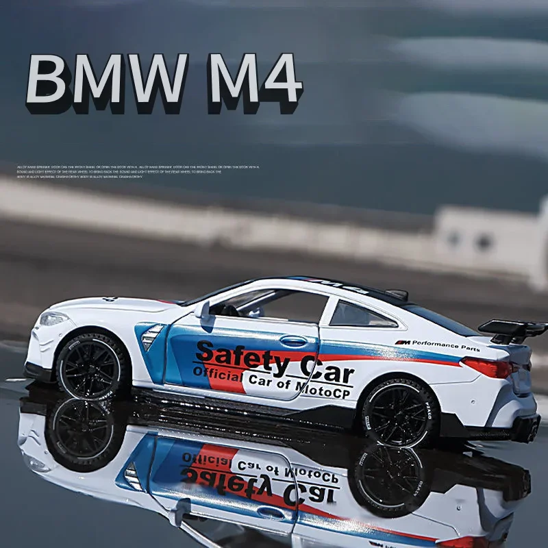 

1:32 Scale BMWs M4 Couple Alloy Car Model Diecast Car Sound Light Car Lovers Collection Kids Birthday Gift Metal Boys Toys