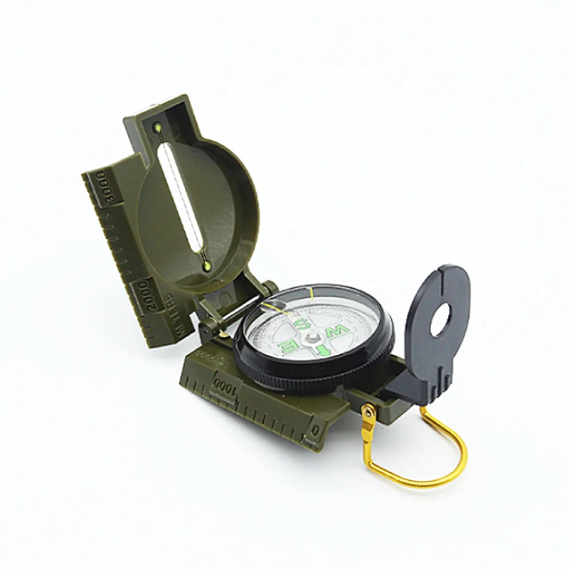 Outdoor Survival Compass Multifunctional Easy To Carry Plastic Directional Tactical Compass North Needle
