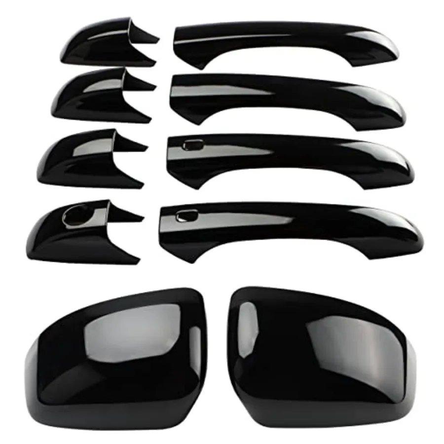 

Car Exterior Door Handle Covers Rearview Mirror Cover Compatible for 2011-2021 Grand Cherokee Accessories for Durango 2021-2011