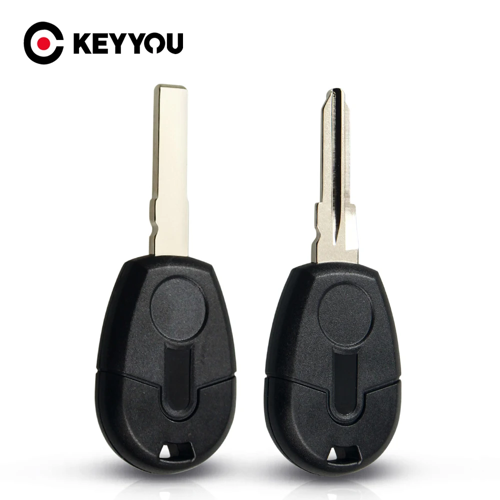 

KEYYOU 10pcs Car Remote Control Key Shell Case For Fiat Positron EX300 Replace Transponder Chip Blank Cover SIP22/GT15R