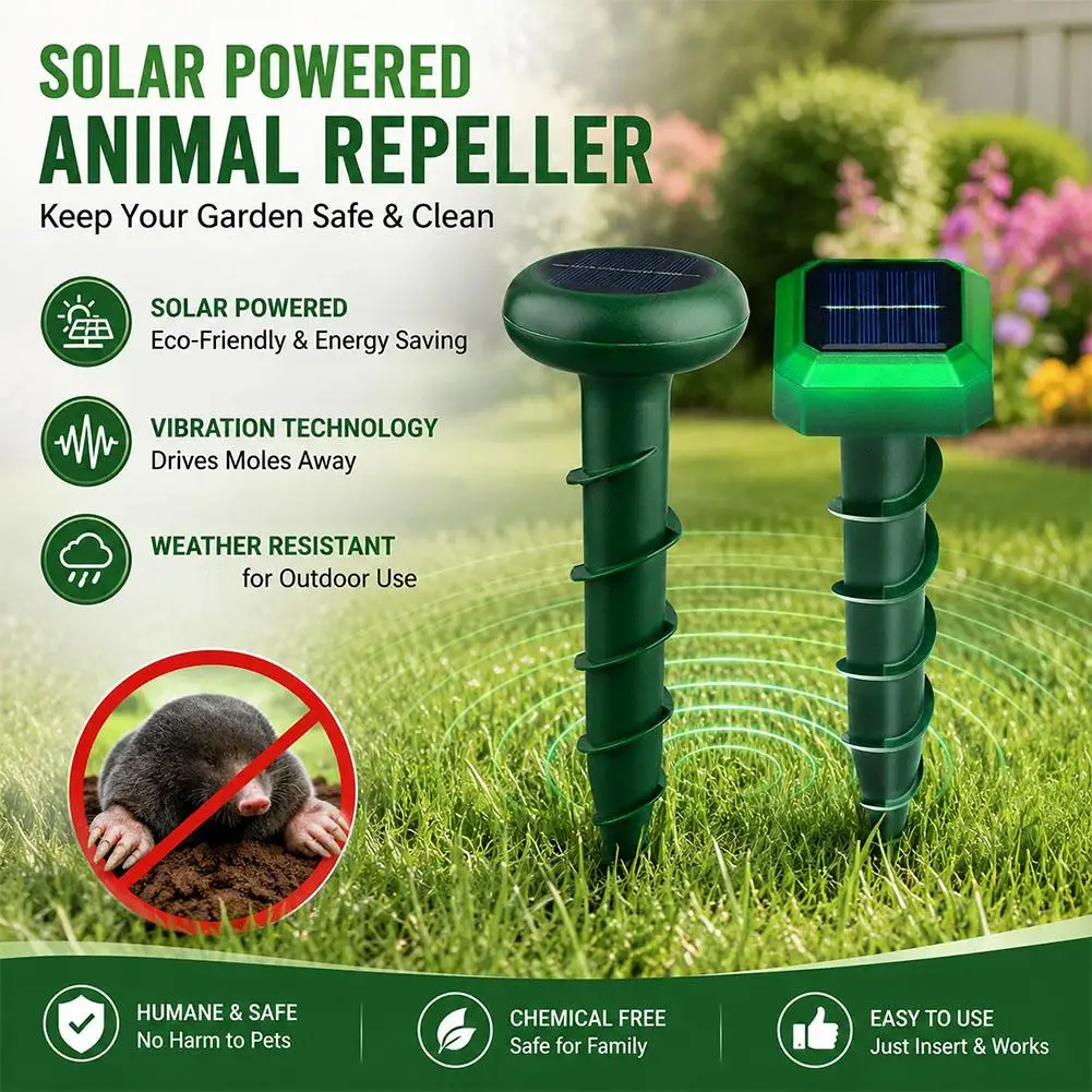 Solar Powered Animal Repellent Farm Breeding Farm Garden Rodent Repellent Snake Repellent Mosquito Repellent