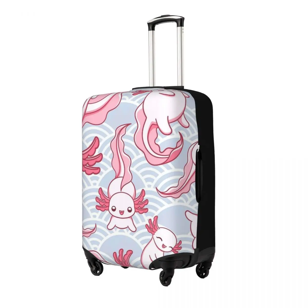 Axolotl Cute Pattern Suitcase Cover Flight Elastic Luggage Supplies Travel Protection