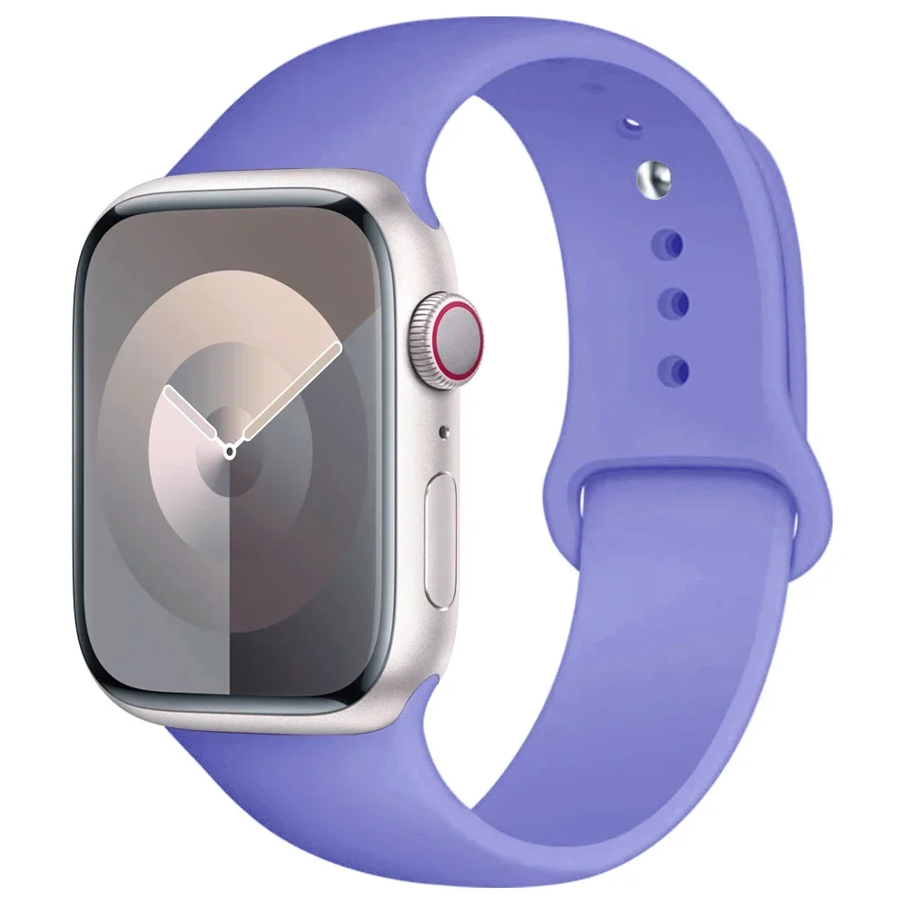 Siliconen band voor Apple Horlogeband 44mm 45mm 40mm 41mm 42-46mm 49mm sportarmband iwatch serie 11-10-9-8 7 6 5 4 SE-Ultra 2/3