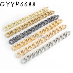 1-5 meters 6 mm thick 22 mm width Satin gold chain 6 colors K gold key chain accessories purse strap bag chain