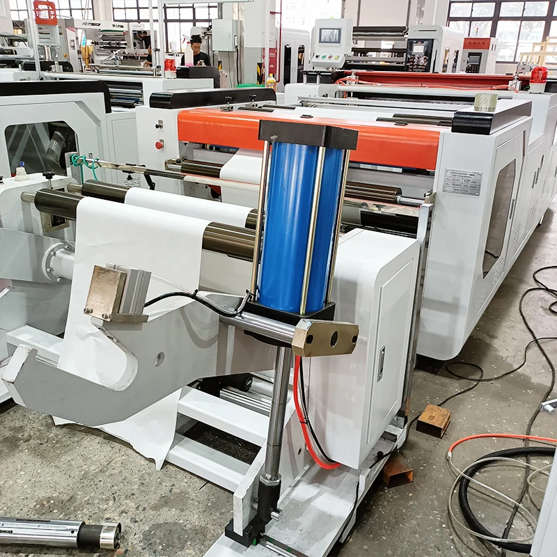 Slitting Rewinding Machine High Speed Precision Slitter Rewinder for Adhesive Label Paper and Film Rolls with PLC Control System