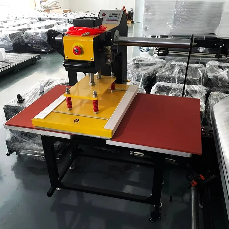 Dual Station 40*60 cm Heat Press Machine Semi-Automatic Pneumatic Hot Presser for T-shirt Clothing and Convenient