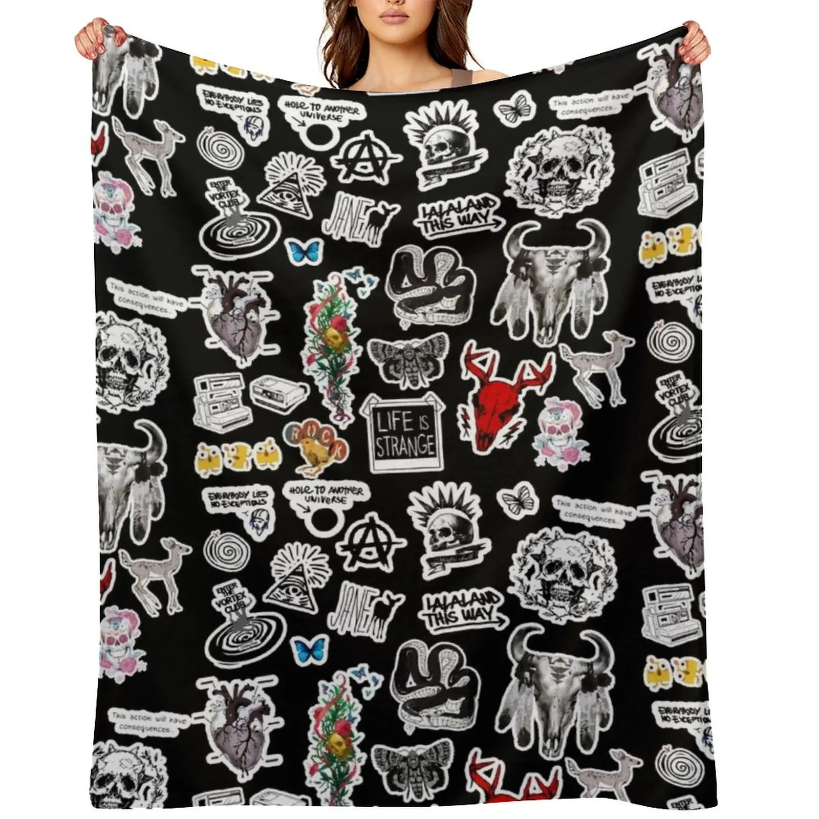Life is Strange Pack Throw Blanket warm winter for babies Extra Large Throw Soft Beds Blankets