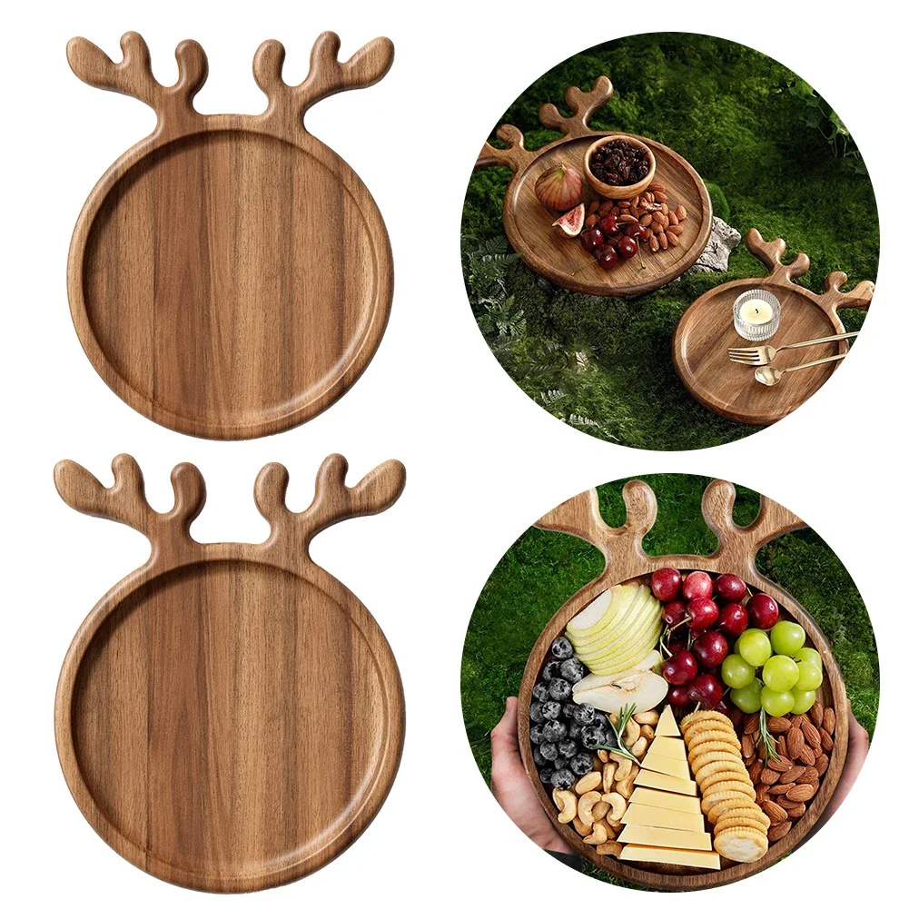 Appetizer Platter Dessert/Snacks/Fruit/Cookies Wood Dinner Tray Wood Serving Platter Pizza Plate Fruit Plate Dessert Snacks Tray