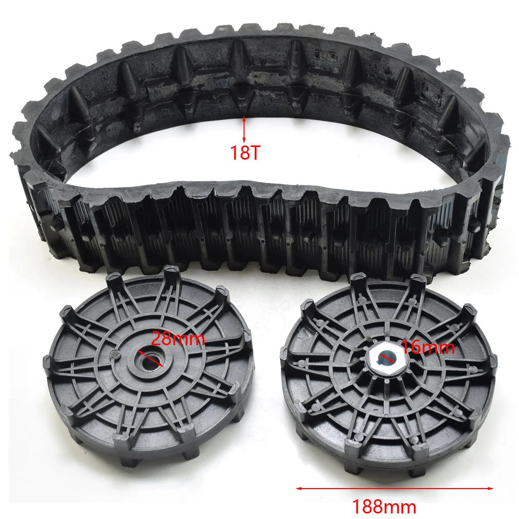 Rubber Track Tracks Plastic Main Drive Wheel Ider Roller Pin For ATV 4 Wheel Trolley Snowmobile Four Wheel Modification Replace