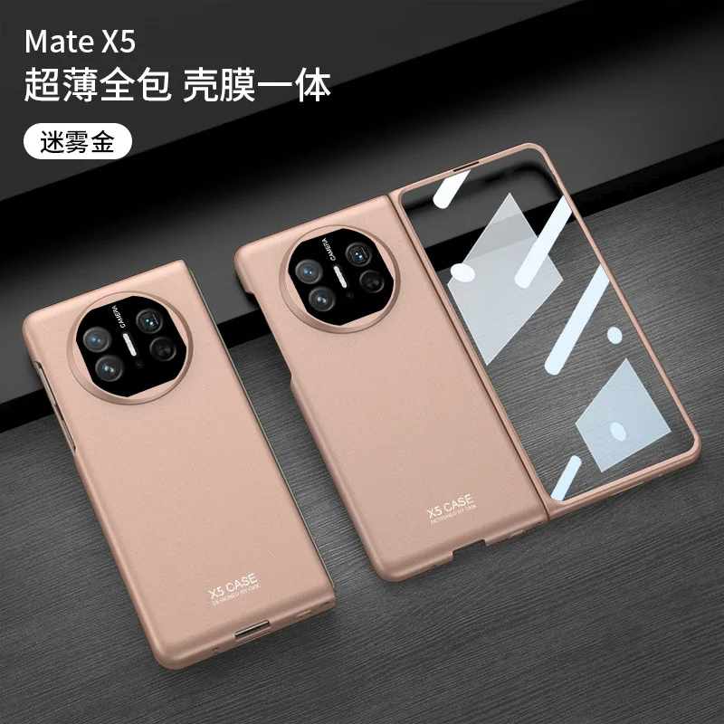 

Case For Huawei Mate X3 x5 Case With Screen Glass Electroplated Anti-Glare Matte Protective Cover For Huawei Mate X5 Mate x3