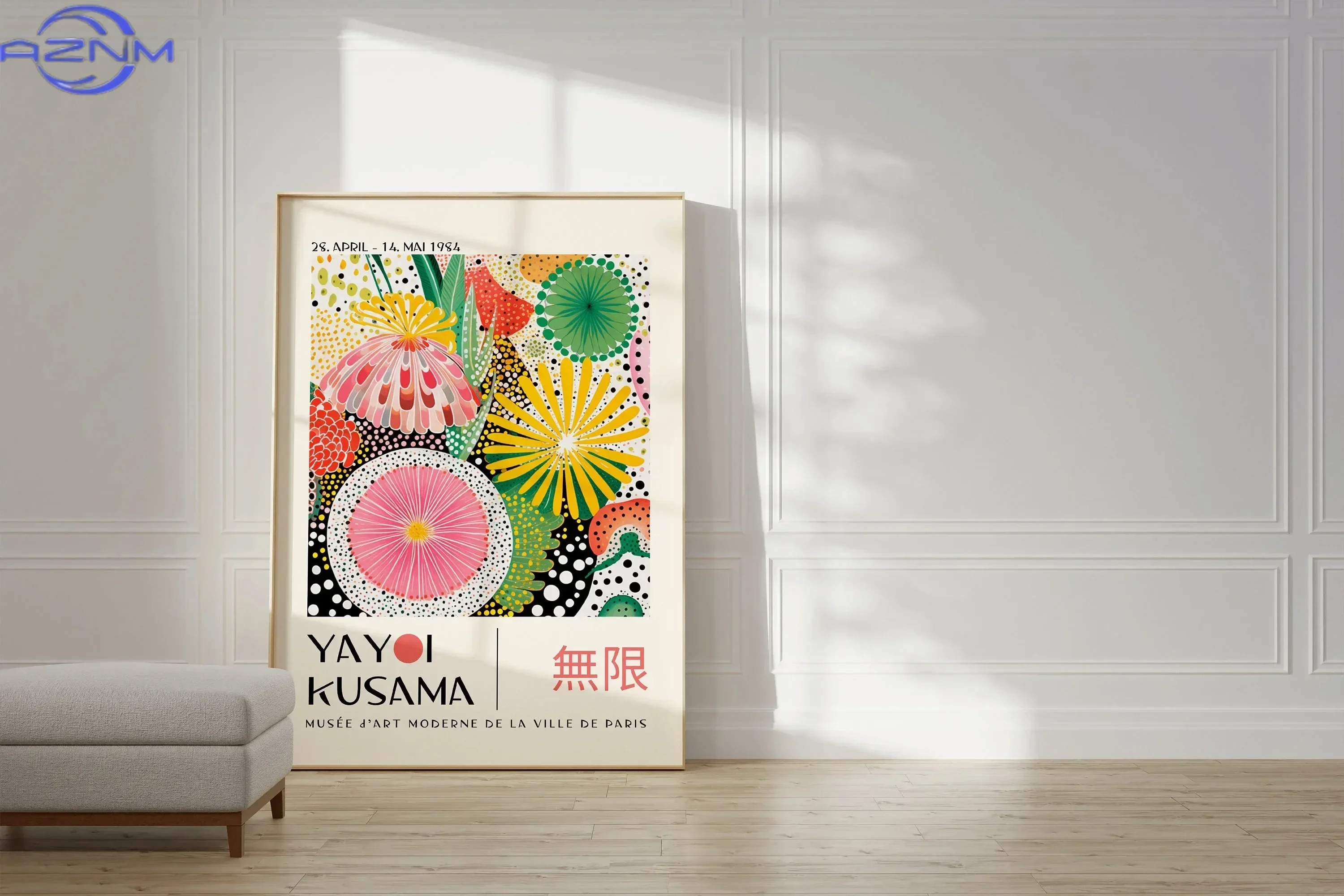 Yayoi Kusama Art Exhibition Pumpkin Blossom Canvas Poster Japanese Dreams Infinity Wall Art Print Modern Living Room Home Decor