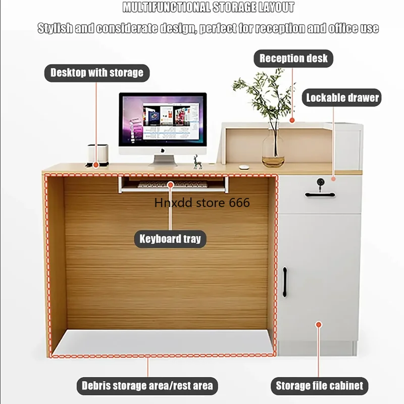 Home Counter Help Desk Reception Cosmetics Table Atelier Cafe Stand Front Beauty Salon Luxury Receiption