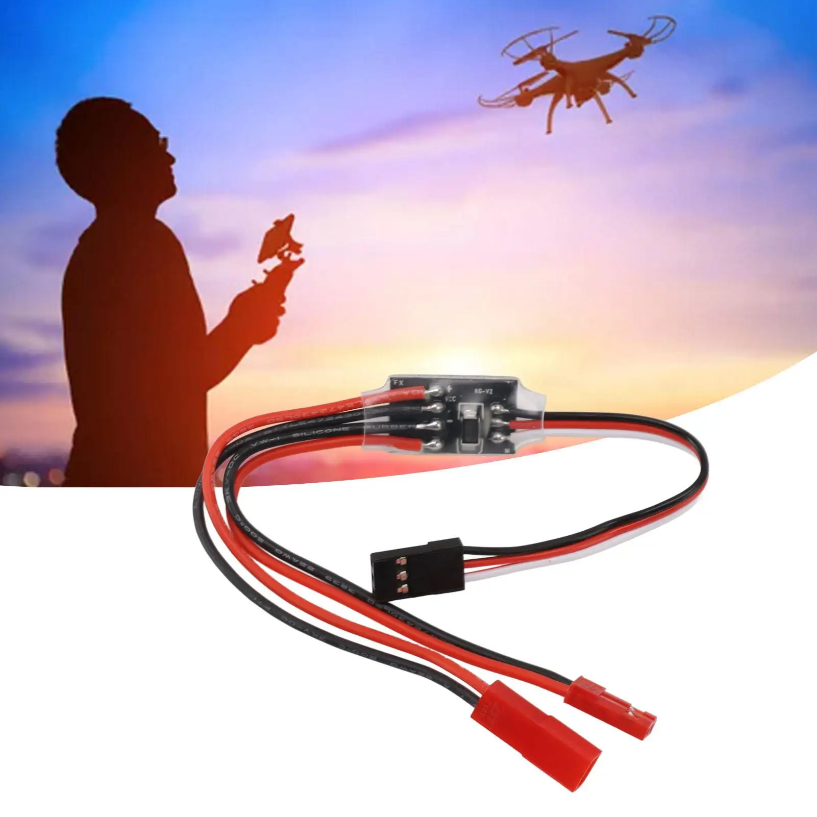 20A Remote Control Electronic Switch 3-30V for rc Drones & Water Pumps - PWM Signal Control