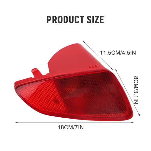 Rear Bumper Reflector Fog Light Cover For Ford Fiesta MK8 2017 2018 2019 2020 2021 2022 2023 Rear Fog Light Cap Car Accessories 10 best sales ford fiesta 2019 accessories - №5