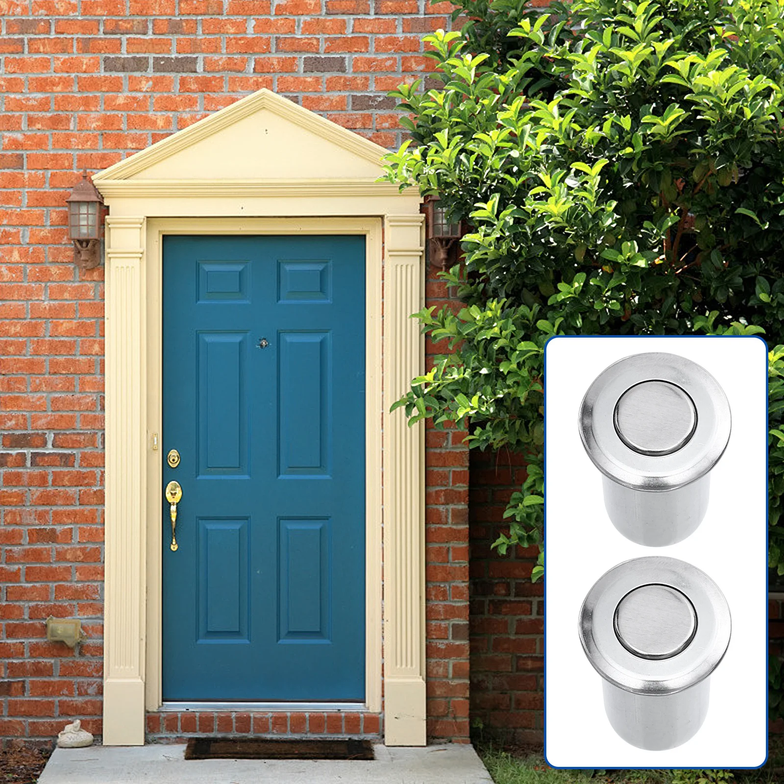 

5pcs Stainless Steel Invisible Door Bolt Latch Corrosion Resistant Security Lock Home Anti-Theft Hardware Bedroom Window Garage