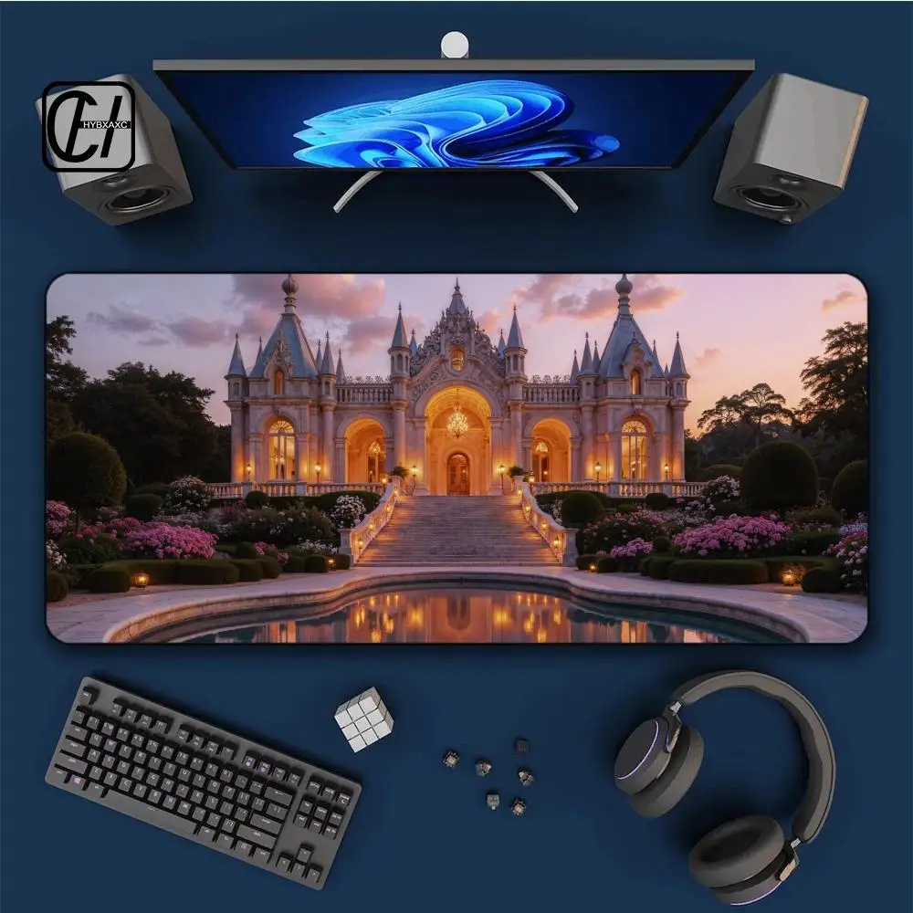 

Art Architecture Design Mouse Pad Large Rubber Anti-slip PC Desk Accessories for Office & Gamer Keyboard Mats Decor Mat HYBXXC