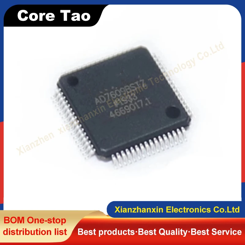 1PCS/LOT AD7609BSTZ AD7609 LQFP64 Analog to digital conversion chip in stock