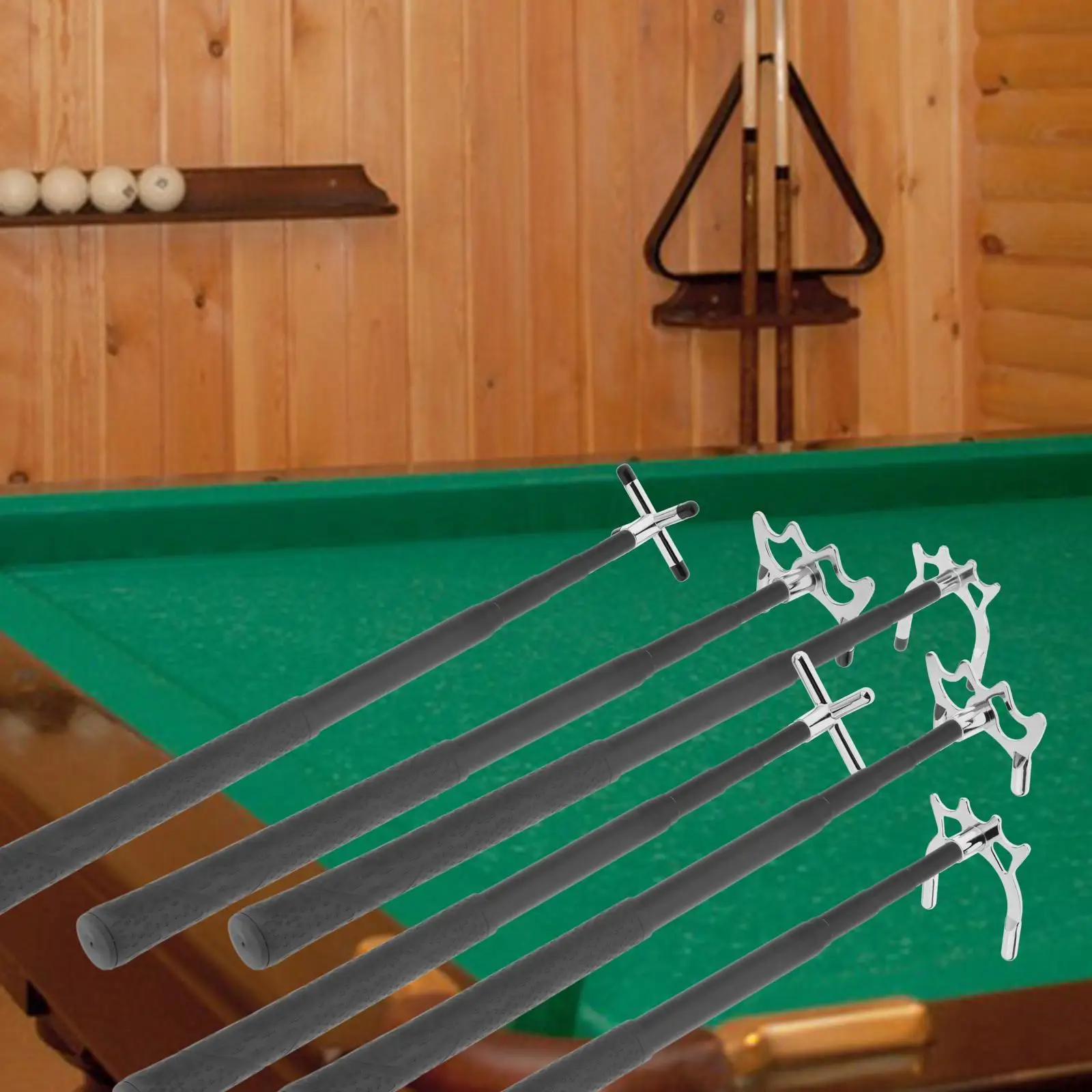 

Telescopic Billiards Cue Stick Bridge Retractable Billiards Cue Stick Bridge w/ Bridge Head for Pool Table Training Indoor Game