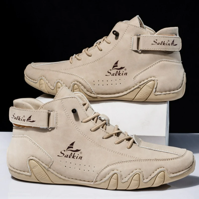 

Men's Sneakers High-top Sneakers Men's Ankle Boots Breathable Comfortable Soft-soled Luxurious Fashionable Men's Shoes