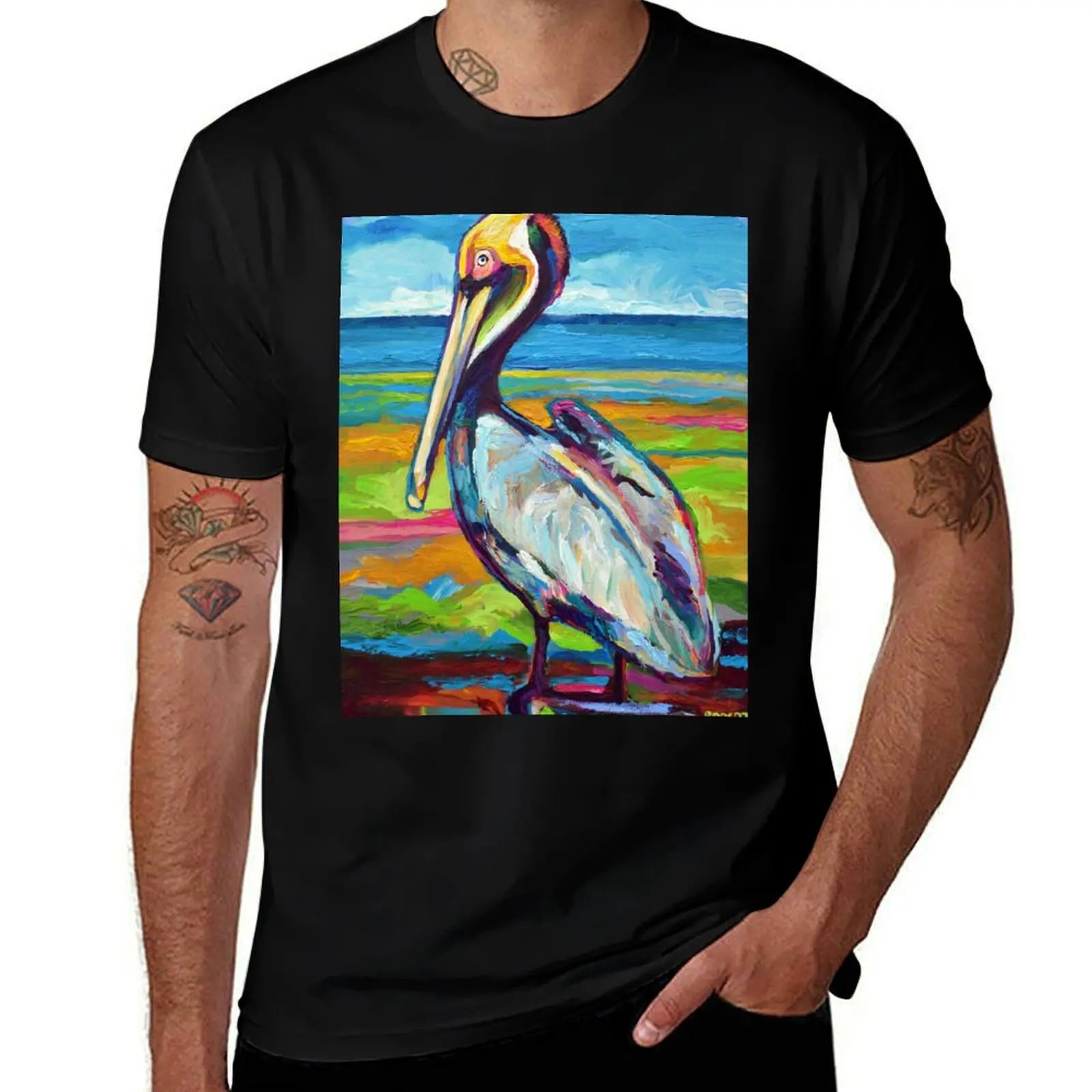 

Colorful St Pete Pelican T-Shirt anime t shirts for man man t shirts for men casual T-Shirt