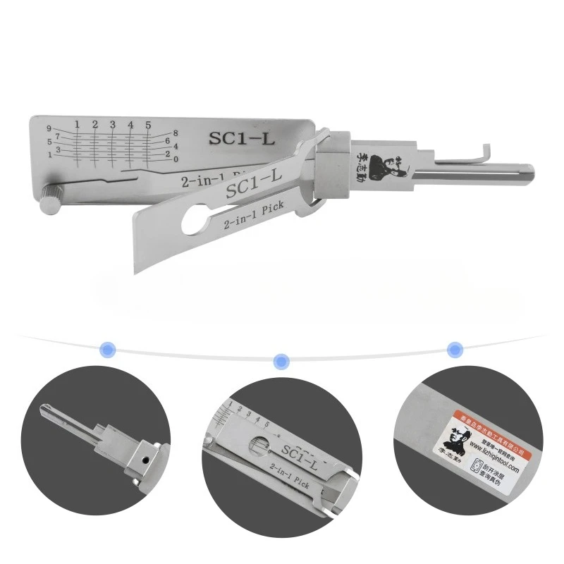 1 قطعة Lishi SS001 SS002 R52 R52L KW1 KW5 SC20 M1/MS2 AM5 TE2 LW4 LW5 أدوات للمنزل باب أقفال مدنية 2-in-1 اختيار الموظفين مفتاح رئيسي