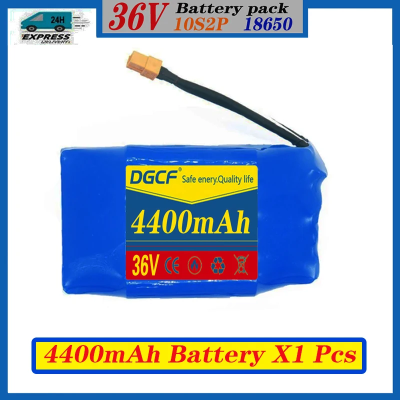 

Motorized scooter battery pack 36V 4400mAh 10S2P self balancing air cushion unicycle lithium ion rechargeable battery