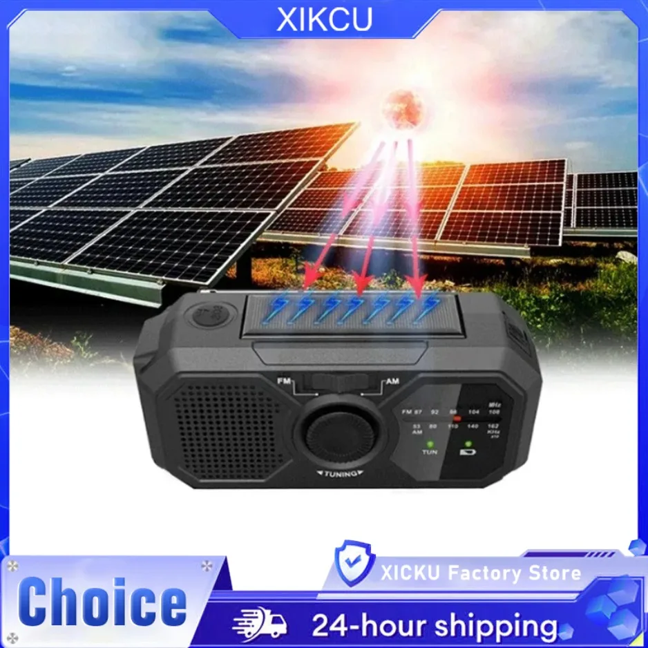 

Портативное солнечное радио, аварийные комплекты, радио для оказания первой помощи с рукояткой, динамо-машина, AM/FM-радио, затемняющая электростанция, USB-зарядное устройство для телефона