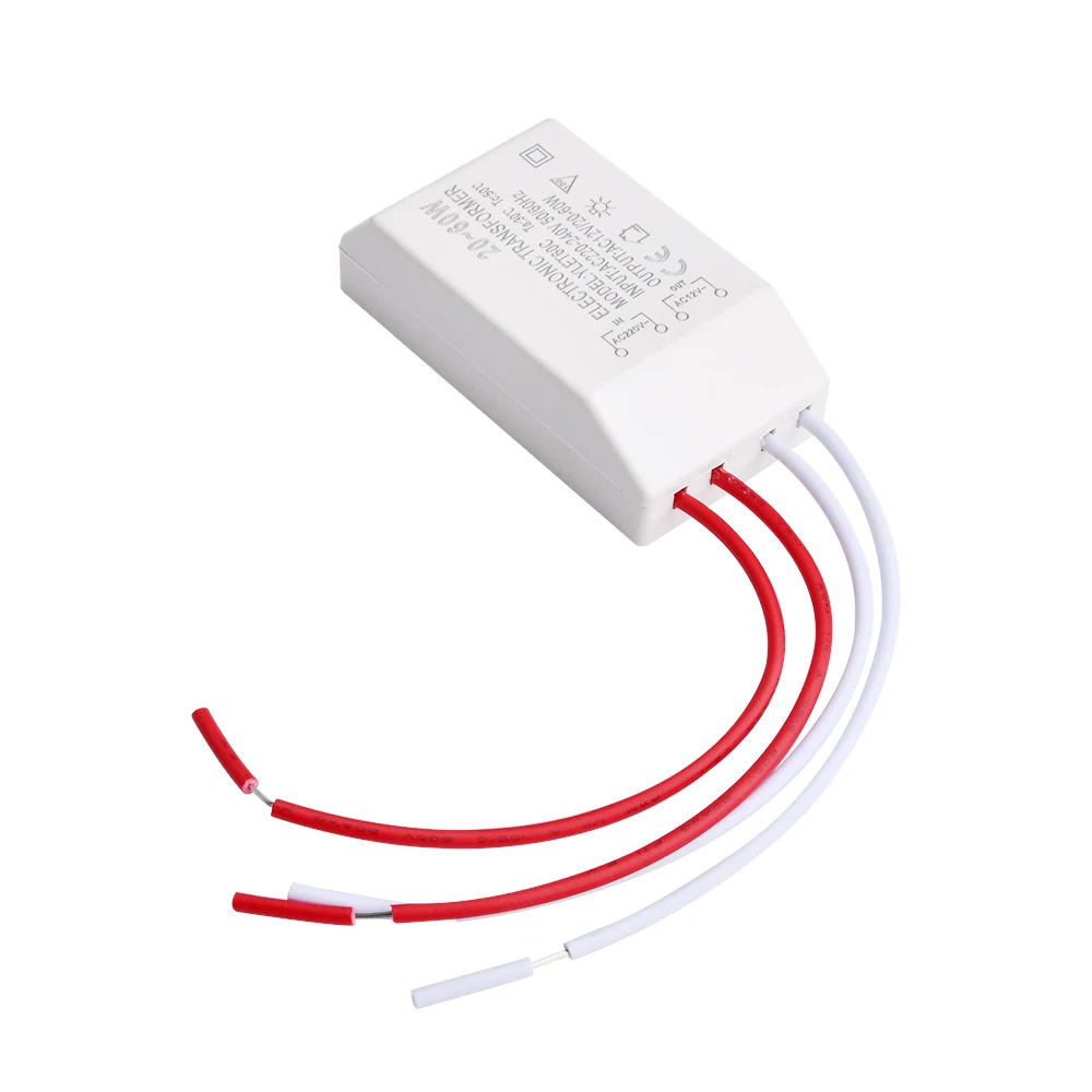 20-60W 220V To AC12V halogen lamp Light Electronic Transformer Adapter Quality Electronic Transformers For Lighting Fixtures